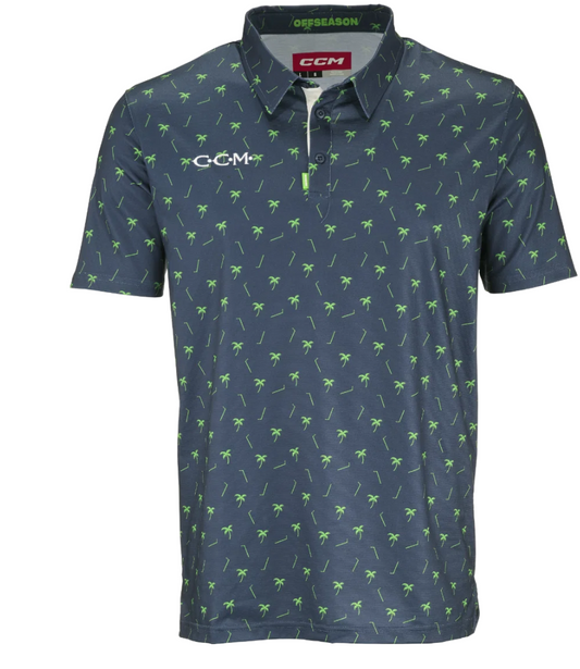 CCM Golf Polo Printed Dark Midnight